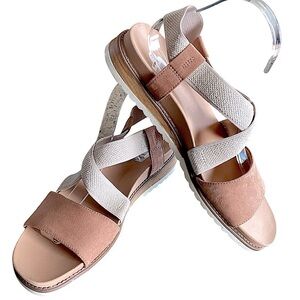 Dr. Scholl's Women's Islander Ankle Strap Sandals Tawny Birch Size 10 M New!